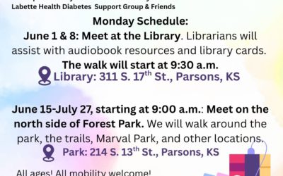 Parsons Public Library Let’s Move! Audiobook Walking Club T-Shirt Order