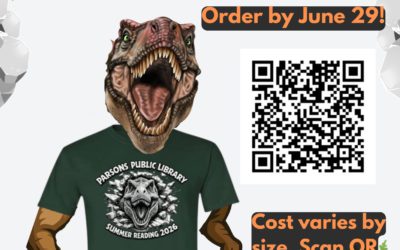Parsons Public Library Summer Reading T-shirt Order
